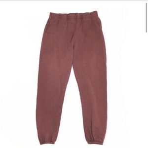 OUTDOOR VOICES BURGUNDY SWEAT PANTS